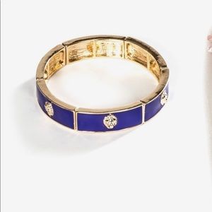 Violet enamel bracelet